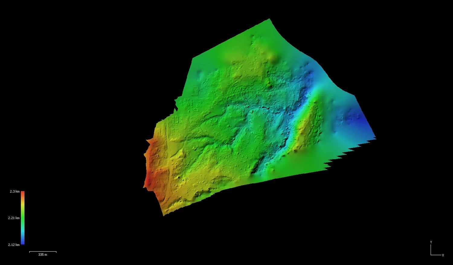 Modelo tridimensional del relieve para análisis territorial